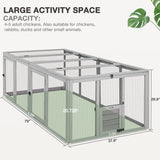 MEDEHOO Large Chicken Coop Run Extension-Durable Chicken Enclosure for Chicks, Ducks, Rabbits(20.73 Ft²) MEDEHOO