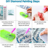 5D Diamond Art Painting Kits Beautiful Native American Woman Holding DIY Round Full Drill Diamond Paint by Diamond Number Kits for Beginners Crystal Cross Stitch Wall Decoration 30x40cm(3) WoodArtSupply