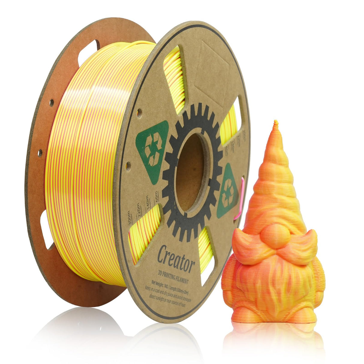 FLASHFORGE Adventurer 5M 3D Printer with Extra 1KG Silk PLA Pink Yellow Filament FLASHFORGE