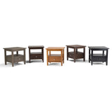 SIMPLIHOME Warm Shaker SOLID WOOD 20 inch wide Rectangle Rustic End Side Table in Farmhouse Brown with Storage, 1 Drawer and 1 Shelf, for the Living Room and Bedroom SIMPLIHOME