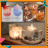 1lbs Gel Wax for Candle Making, DIY Clear Candle Wax Transparent Jelly Wax Melts, Handmade Material Crystal Gel Wax Candle Supplies- 16 OZ Ksedcon