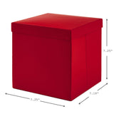 Hallmark Medium Gift Box with Lid and Shredded Paper Fill (Red 7 inch Box) for Birthdays, Graduations, Anniversaries, Christmas, Valentine's Day, All Occasion Hallmark
