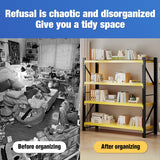 78.74,Storage Shelves 3000lbs Garage Metal Shelving Heavy Duty Garage Shelves Adjustable Storage Shelves for Industrial, Factory,41" W X 19.6" D X 78.74" H (Yellow and Black, W41.3*D19.7*H78.7) Generic