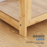 Magshion Display Cabinet with Acrylic Doors, 5-Tier Curio Cabinet for Collectibles, Display Case Showcase for Living Room, Office, 27.5"(L) x 13.5"(W) x 67.5"(H), Natural Magshion