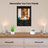 Favonuovy Pet Memorial Shadow Box Keepsake 9.3x13 Dog Memorial Gifts for Loss of Dog Death Sympathy and Remembrance Gift Large Pet Memorial Picture Frame Display Case with Deep Drawer Favonuovy