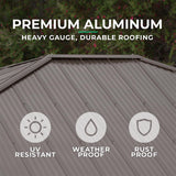 Yardistry 10' x 10' Meridian Gazebo Brown Yardistry