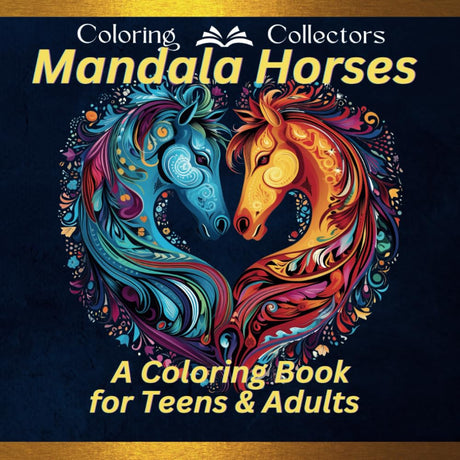 Mandala Horses: A Coloring Book for Teens & Adults WoodArtSupply