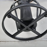 BOKKOLIK Industrial Bistro Bar Table 38.6-44.4inch Height Adjustable Farmhouse Pub Table for Kitchen Dinning Room Office Swivel Wooden Top BOKKOLIK