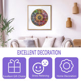Wooden Puzzles for Adults - Mandala Wooden Puzzle, Unique Dreamland Wooden Jigsaw Puzzles for Adults, Wood Puzzles Adult, Perfect for Birthday Gift, Family Puzzles, Royal Size 600 Piece 17.3 x 17.3in Pijesaksa