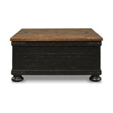 Signature Design by Ashley Valebeck Farmhouse Lift Top Coffee Table with Storage, Distressed Brown & Black Finish Signature Design by Ashley