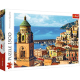 Trefl Amalfi, Italy 1500 Piece Jigsaw Puzzle Red 33"x23" Print, DIY Puzzle, Creative Fun, Classic Puzzle for Adults and Children from 12 Years Old Trefl