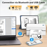 Anycash Bluetooth Thermal Shipping Label Printer, Wireless 4x6 Shipping Label Sticker Printer for Small Business and Office, Compatible with Android&iOS Windows, Used for Amazon, Shopify, Etsy USPS Anycash