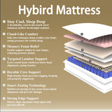 Volantica Queen Mattress, 12 Inch Memory Foam Hybrid Mattress in a Box with Pocket Springs for Motion Isolation, Pressure Relief, Medium Firm, CertiPUR-US Volantica