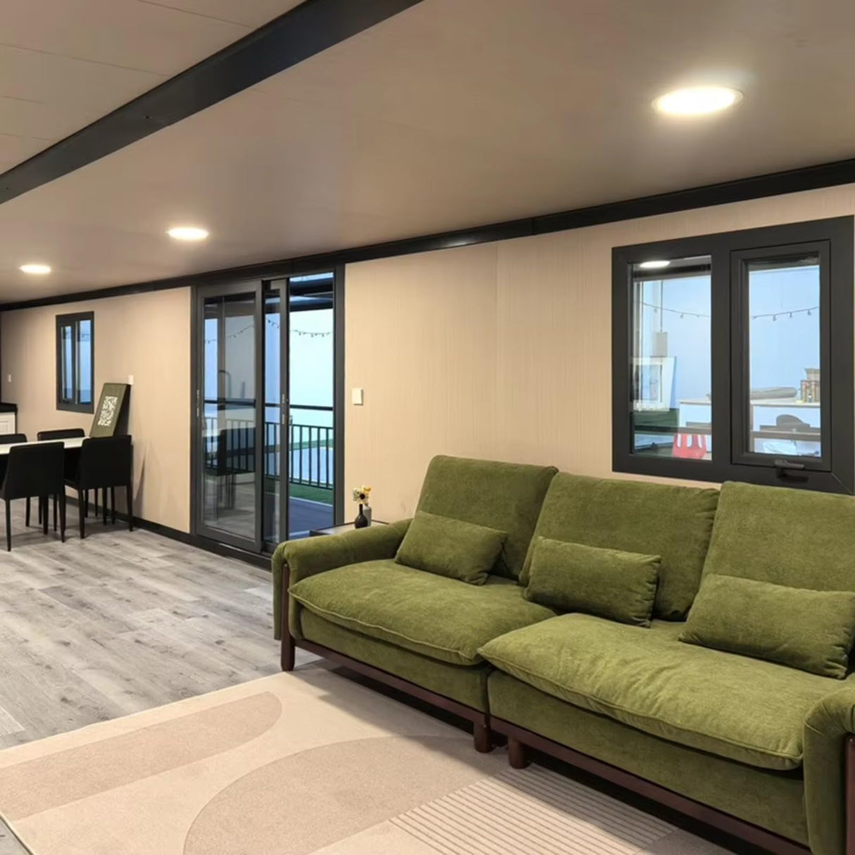 Modular Tiny Home Prefab Container House for Sale, with 2 Bedrooms, Kitchen, and Bathroom, Folding Portable House to Live in for Adults, Expandable Prefabricated Mobile Homes for Sale Tiny House Generic