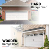 FOSLUOC Garage Door Seal Top and Sides Seal Strip White 34.4FT Rubber Weather Stripping Replacement Soft and Hard Composite, Weatherproofing Universal Sealing FOSLUOC