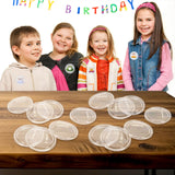 Wpxmer 40 Pack Acrylic Button Pin Badge 3 Inch Clear Plastic Craft Button with Pin Round Picture Photo Buttons Blank Pin Buttons for Crafts Supplies, School DIY Projects (40) Wpxmer