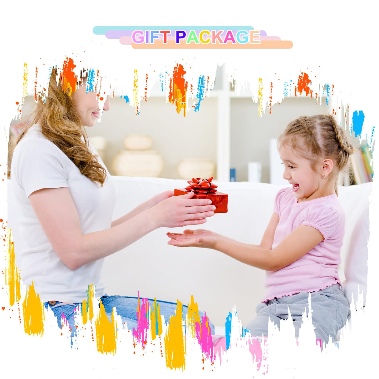 DIY Unicorn Painting Kit - Arts & Craft Set with 6 Plaster Unicorn Mold Fridge Magnets, 6 Paint Pots, 2 Brushes & 1 Scraper, Used in Living Room, Canteen, Creative Gift for Girls Angerbaby