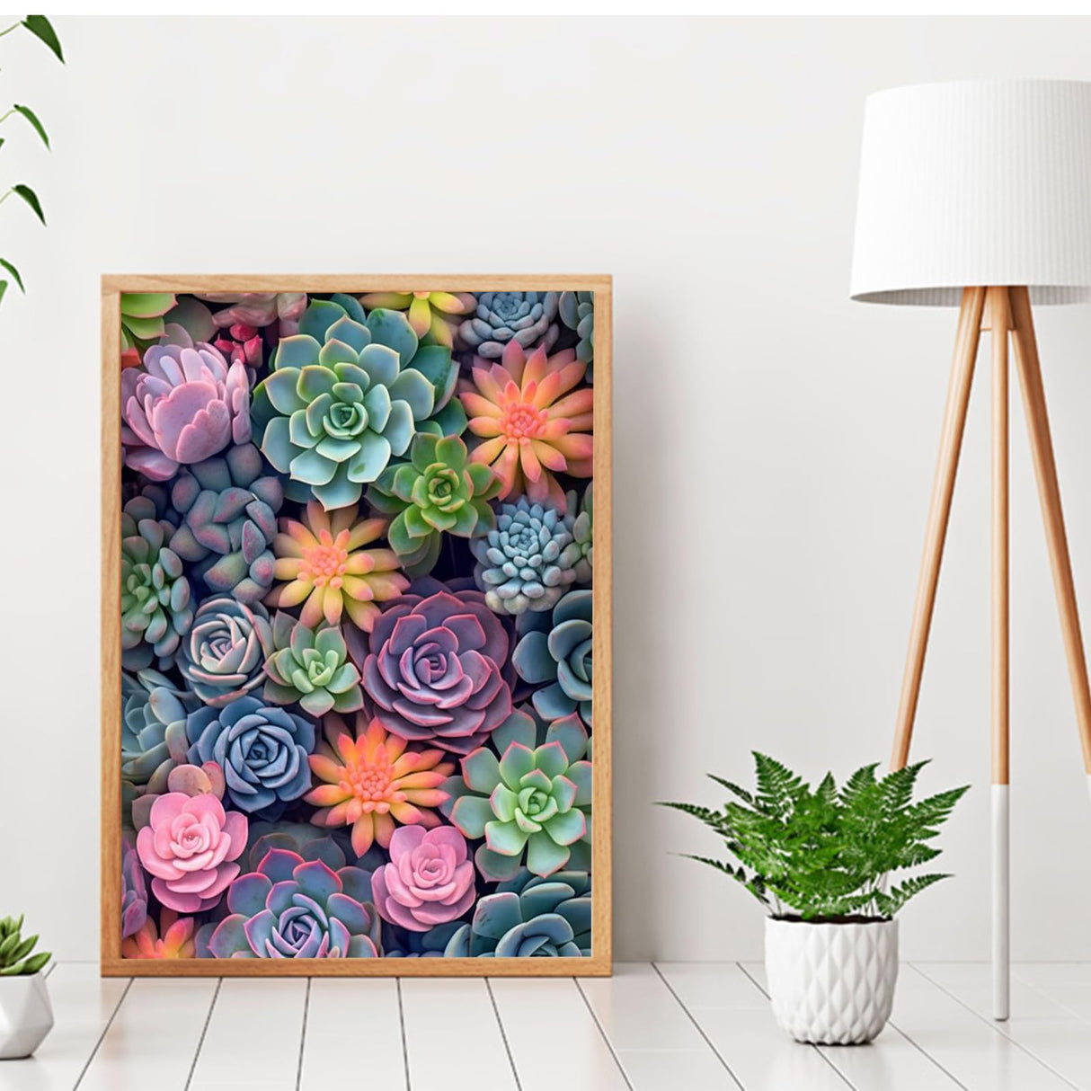Ycydilirab Succulent Paint by Numbers Kits for Adults Beginners-Succulent Plant Paint by Number for Adult,Easy Canvas Paint by Numbers for Adults for Home Wall Decoration and Gifts 16X20 inch Ycydilirab