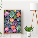 Ycydilirab Succulent Paint by Numbers Kits for Adults Beginners-Succulent Plant Paint by Number for Adult,Easy Canvas Paint by Numbers for Adults for Home Wall Decoration and Gifts 16X20 inch Ycydilirab