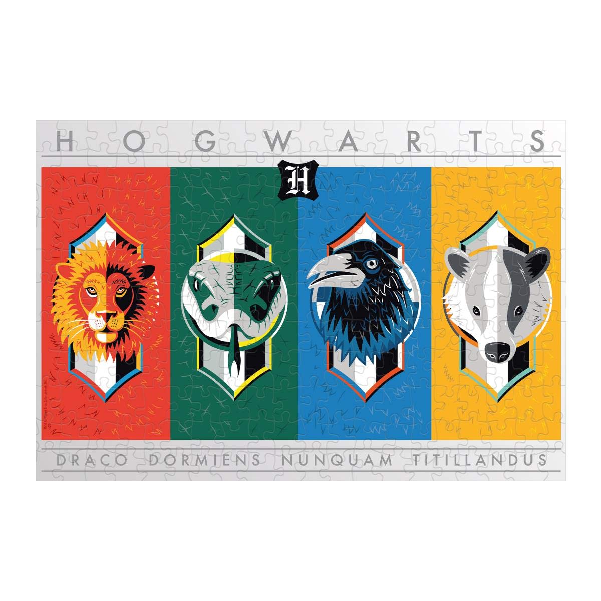 Top Puzzles Harry Potter House Crests 500 piece Jigsaw Puzzle Game, assemble the four houses of Hogwarts from Gryffindor to Slytherin, gift and toy for ages 10 plus Top Trumps