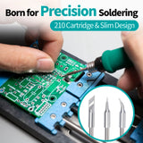 YIHUA 982 Precision Soldering Iron Station Kit with Digital LCD Display, 210 Soldering Tip Cartridge Compatible, Solder Wire Dispenser and, 4 Memory Channels, Auto Shutdown, Rapid Heating YIHUA