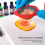 WA Portman 38-PC Ready-to-Pour Acrylic Pouring Paint Set - 6 Bottles of Acrylic Paint Kits for Adults and Kids - Painting Sets with Canvas Painting Supplies and Brushes W.A. Portman