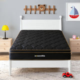 Nocavellis Twin Mattress 10 Inch Twin Size Mattresses in a Box Spring Hybrid Twin Bed Memory Foam Mattress Comfort Breathable Fabric Cooling Gel Pressure Relief, Medium Firm Nocavellis