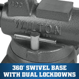 Wilton Machinist Bench Vise, 4" Jaw Width, 6-1/2" Jaw Opening, 3-1/2" Throat (Model 400S) Wilton