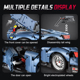 Remote Control Car Building Kit, 1:10 M4 Champion Racing Car Building Blocks and Challenge Construction Toys, Gift for Technical Enthusiasts Adults&Boys Age 14+, with Motors Light Battery (2280PCS) MOCBROPCS