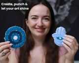 Dabline Punch Needle Kit for Beginners and Adults | Stress Relief DIY Craft - Complete Punch Needle Starter Kit with Designs & Supplies Dabline