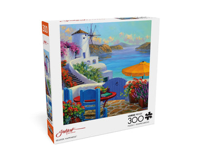 Buffalo Games - Mikki Senkarik - Seaside Happiness - 300 Piece Jigsaw Puzzle for Adults Challenging Puzzle Perfect for Game Nights - Finished Size is 21.25 x 15.00