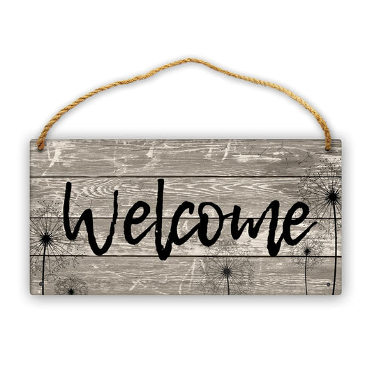 Interchangeable Welcome Sign for Front Door Decor - Rustic Wood Hanging Sign Farmhouse Porch Home Hanging Plaque Decor,Hanging Welcome Sign for Holiday