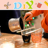 【200 Feet】Candle Wick Roll with 125 Pcs Metal Candle Wick Sustainer Tabs, 80Pcs Candle Wick Stickers and 5Pcs Wooden Candle Wick Centering Device, 61m Natural Cotton Candle Wicks for Candle Making Kit YinEpand