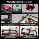 AlgoLaser DIY KIT Laser Engraver Laser Cutter Machine, 10W Output Laser Engraving for Making 3D Wooden Puzzles, Engraving Machine for Wood, Metal,Stainless Steel AlgoLaser