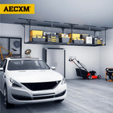 Aecxm 3x6ft Overhead Garage Storage, Adjustable Ceiling Mounted Storage Racks, 36" Length x72 Width x 35" Height, 20''-40" Ceiling Dropdown, 680LBS Weight Capacity (Black) Aecxm