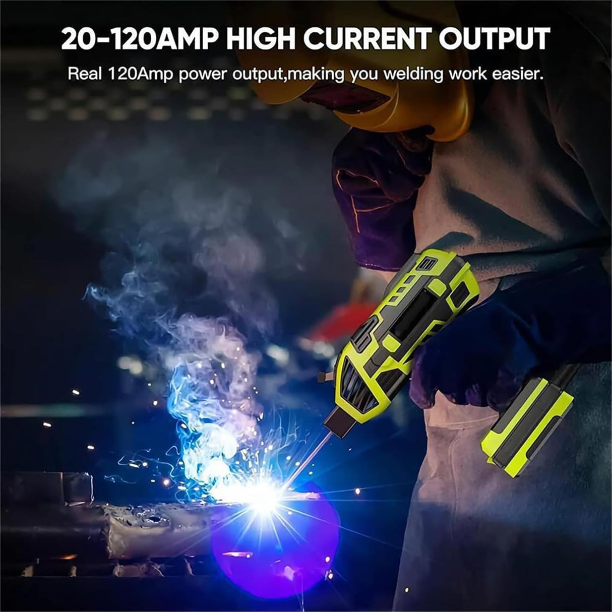 Saker Portable Welding Machine, 20-120A Upgraded 110V Handheld Welding Machine with IGBT Inverter 6 Variable Current, Portable Electric Welding Machine for 1/16″-1/8″ Welding Rods (Black) bokando