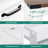 YITAHOME Shoe Cabinet with 2 Flip Drawers, Entryway Shoe Storage Cabinet with Open Shelves and Led Light, Free Standing Hidden Shoe Rack Storage Organizer for Entryway/Hallway/Closet, White YITAHOME