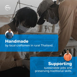 FAAY Skinny Spurtle – Sourdough Mixer & Bread Stirring Spatula | Ideal for Dough Whisking, Mixing, Jar Scraping, & Reaching Bottom | Teak Utensil Tools for Starter, Baking, Sour dough Gift FAAY