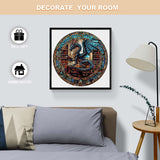 WOODBESTS Wooden Puzzles for Adults (300 Piece, L, 13.4"x13.4") Dragon's Library Wood Puzzles Adult, Wooden Jigsaw Puzzles Unique Shape, Birthday Gifts for Adults Family Game WOODBESTS