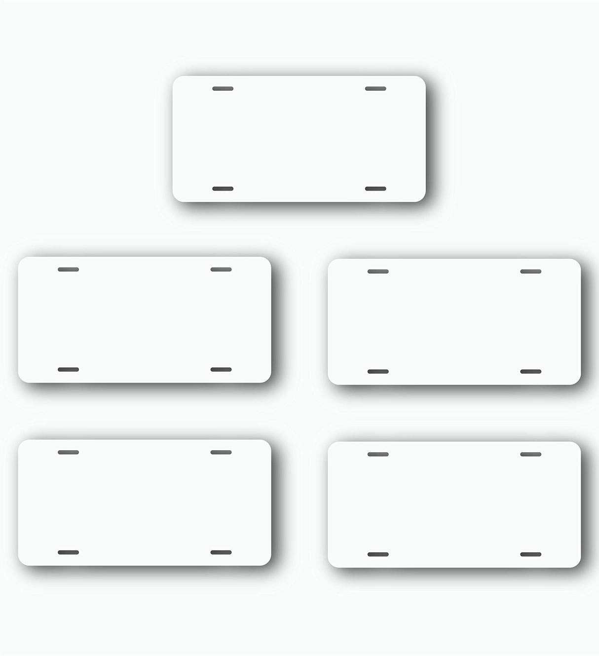 License Plate Blank (5, White) Wrapco