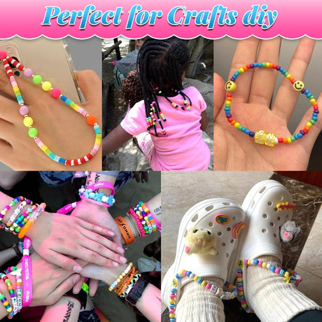 AIPRIDY 3600 Pcs Girls Toys Bracelet Making Kit, Unicorn/Mermaid Jewelry Activity, Flat College Style Beading for Friendship Jewelry Making, DIY Crafts for 4-12 Girls Birthday Christmas Gifts(Aqua) AIPRIDY