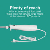 Hamilton Beach Electric Knife Set with Reciprocating Serrated Blades, Storage Case, Fork - For Carving Meats, Bread, Foam, More Hamilton Beach