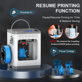 TINA2 Mini 3D Printer, HEPHI3D FDM 3D Printers for Beginners, Fully Assembled Auto Leveling 3D Printer for Kids, Resume Printing Function, Fully Open Source, Removable Flexible Magnetic Build Plate HEPHI3D