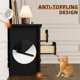 Flamaker Dresser for Bedroom, 6 Drawer Dresser, Wood Dressers, Wide Chest of Drawer, Storage Drawers, Storage Organizer for Closet, Hallway (Black) Flamaker