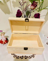 Wooden Boxes for Crafts, Natural Wooden Boxes, Reusable Wooden Boxes for Art and DIY Hobbies, Jewelry Boxes and Wooden Gift Boxes for Home Storage YXFZPAN