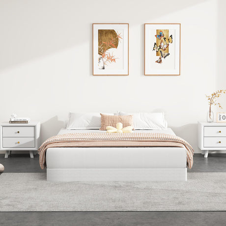 NHODIR Box Spring for Full Bed, 5 inch Full Size Box Spring Only, Strong Metal Frame Mattress Foundation, No Noise, Easy Assembly NHODIR