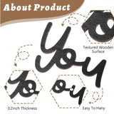 Starfa Lab Love You Bye Sign,Wooden Wall Art Plaque with Dots of Glue for Boho,Farmhouse Decor,Ideal for Living Room,Bedroom,Kitchen,Front Door starfa lab