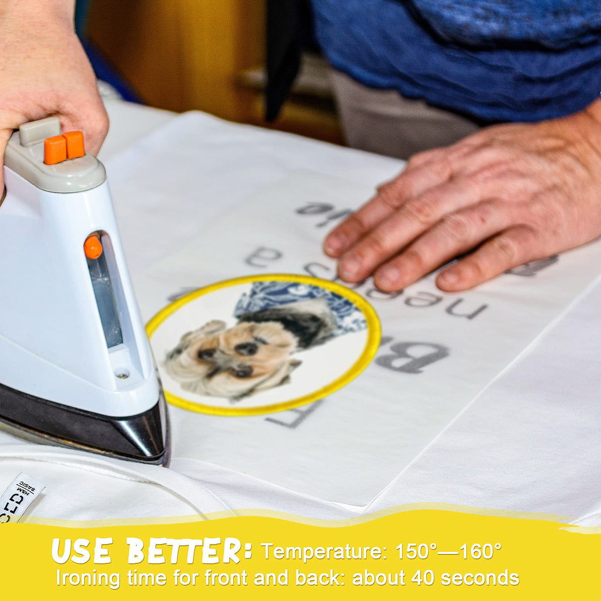 40 Pieces Sublimation Patch Round Blank Patch Fabric Iron-on Blank Patch Heat Transfer Repair Patch Sublimation Blank Fabric Repair Patch for Clothes, Hats, Uniforms, Backpacks, Shoes Geosar