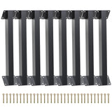 Grehitk 8PC 45 Degree Angle Support Bracket, Pergola Kit Heavy Duty Connector Brace Bracket Kit for Pergolas for for Gazebos Patio Pergolas Log Cabin Elevated Wood Stand Kit Grehitk