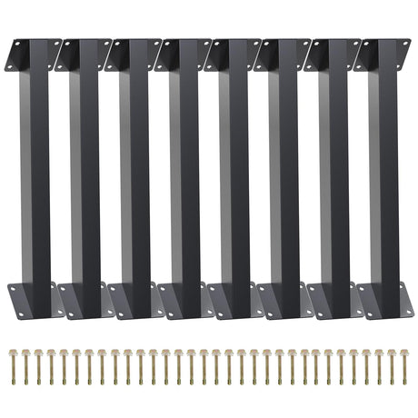 Grehitk 8PC 45 Degree Angle Support Bracket, Pergola Kit Heavy Duty Connector Brace Bracket Kit for Pergolas for for Gazebos Patio Pergolas Log Cabin Elevated Wood Stand Kit Grehitk